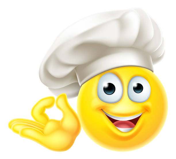 ilustrações de stock, clip art, desenhos animados e ícones de emoji chef cook cartoon perfect gesture - characters cooking chef bakery