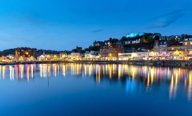 istock Scenic View over Oban in Scotland at Night 1150252490