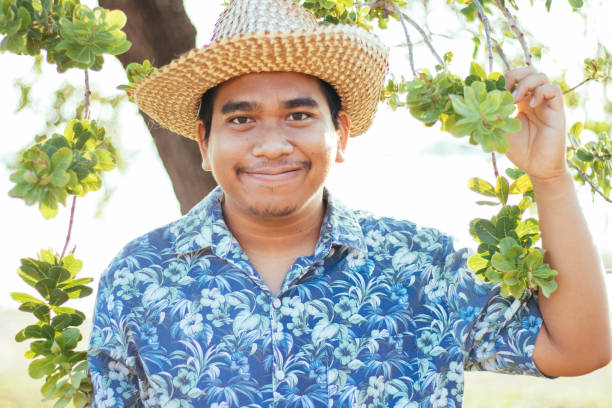 istock Happy Brown Skin Southeast asian farmer 1150253799