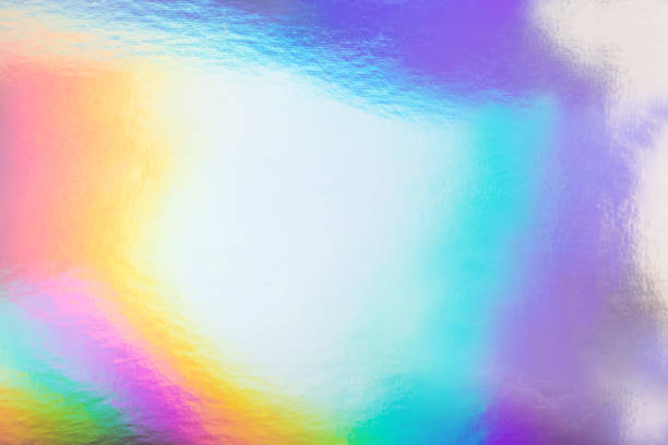 istock Trendy holographic foil paper close-up. 1150254019