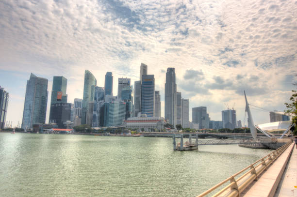 istock Singapore harbour cityscape 1150255189