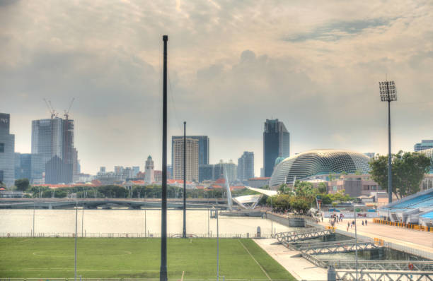 istock Singapore harbour cityscape 1150255216