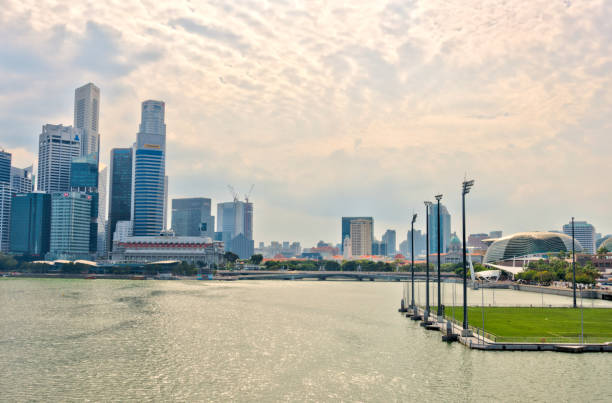 istock Singapore harbour cityscape 1150255222