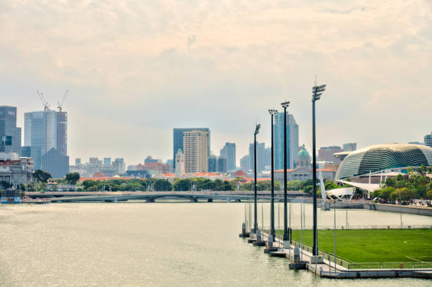 istock Singapore harbour cityscape 1150255229