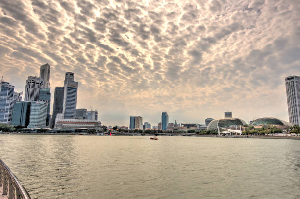 istock Singapore harbour cityscape 1150255889