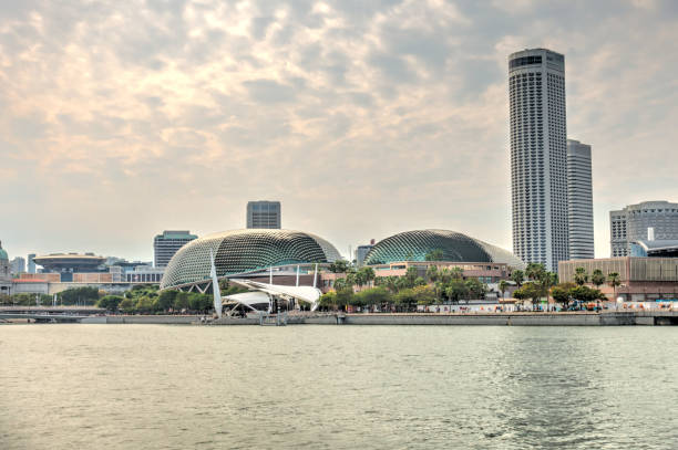 istock Singapore harbour cityscape 1150255900