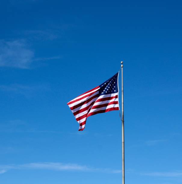 istock Waving American Flag 1150256628