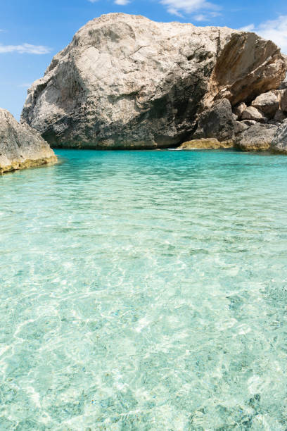 istock Transparent water in Kathisma beach, Lefkada island, Greece 1150259872