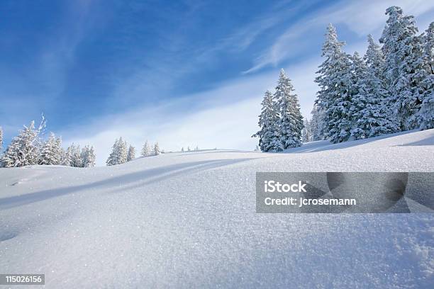 Winter Landscape Stock Photo - Download Image Now - Adventure, Blue, Cloud - Sky