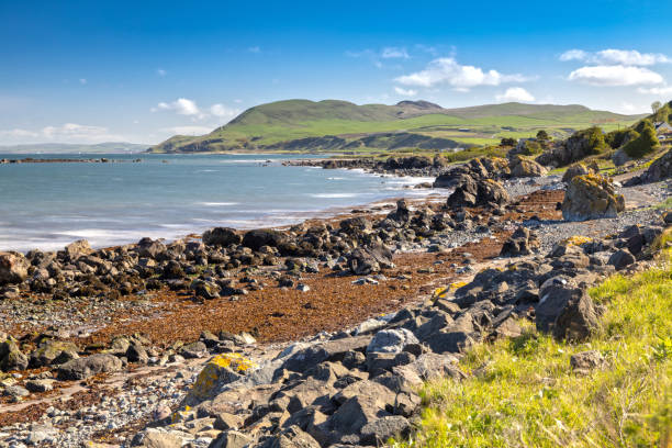 costa di scozia eastcoast a dumfries e galloway council area - dumfries and galloway foto e immagini stock