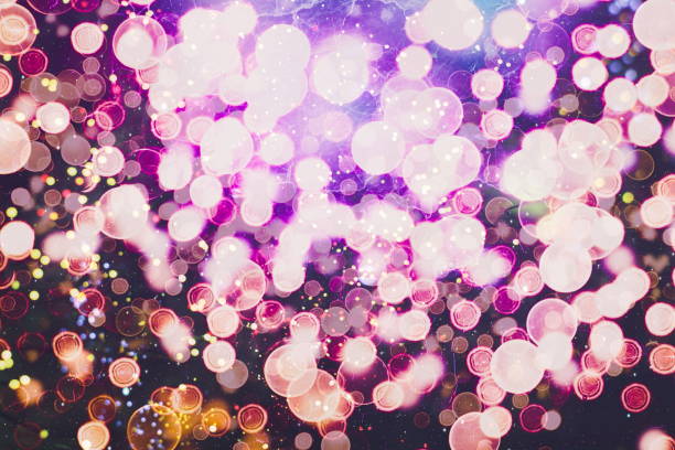 istock Vintage Magic background with colorful bokeh. Spring Summer Christmas New Year disco party background. 1150262000