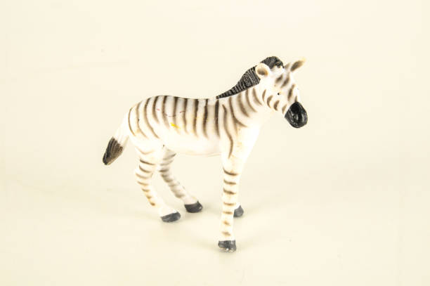 istock Close-up of zebra plastic animal 1150264804