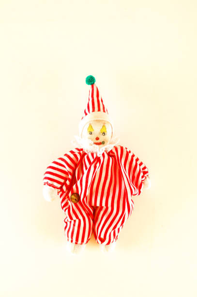 istock Pierrot toy doll on white background 1150264830
