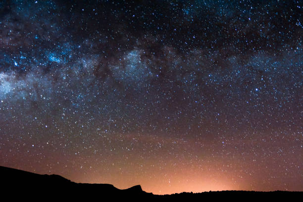 night sky - exploration sky deep blue imagens e fotografias de stock