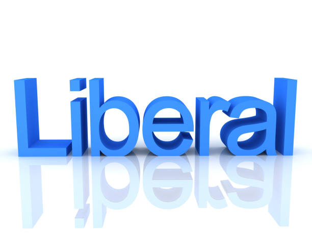 istock 2236 3D Rendering of blue text saying liberal 1150265560