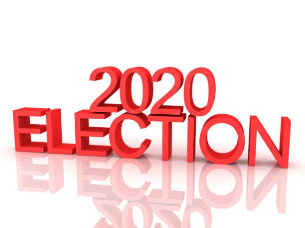 istock 3D Rendering of red text saying 2020 election 1150265576