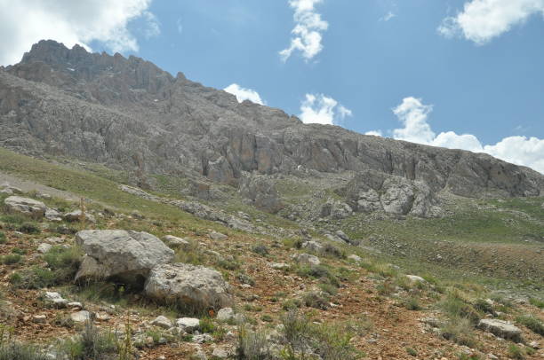 istock Taurus Mountains. Turkey. Steep cliffs and gorge. Snow-capped peaks. 1150267640