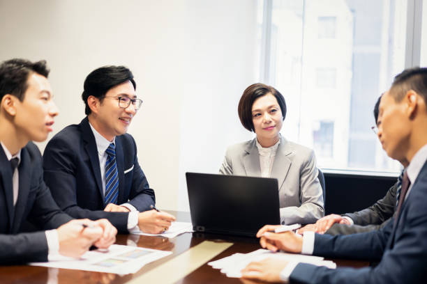 istock Asian business team having a meeting 1150273564
