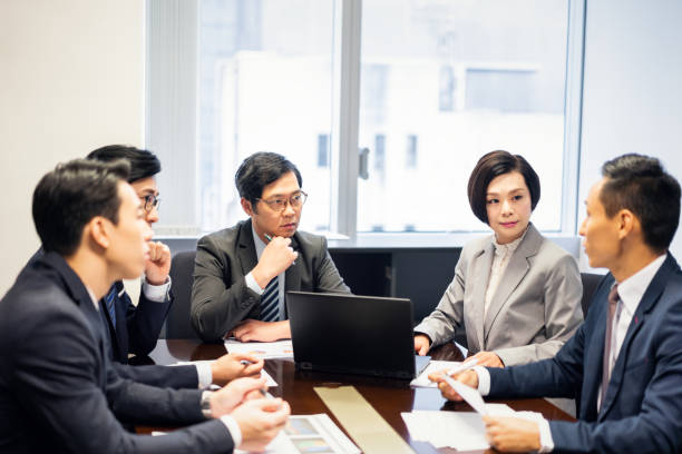 istock Asian business team having a meeting 1150273722
