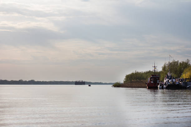 istock Landscape on the Danube River. Danube River. Beautiful sky and river. 1150275450
