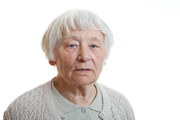 istock Senior woman with blank look 115027546