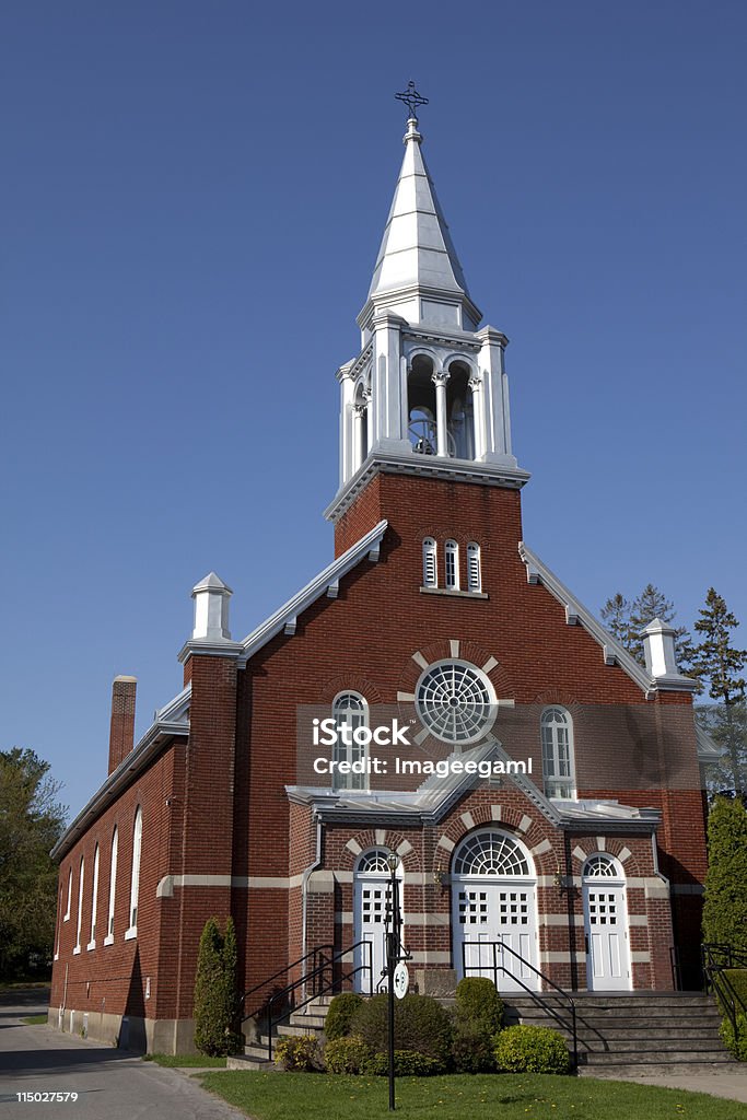 This Old Church Saint-Thomas d'Aquin Church Brick Stock Photo