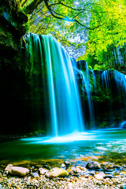 istock Nabegatai, waterfall in forest, Kumamoto Japan 1150277574