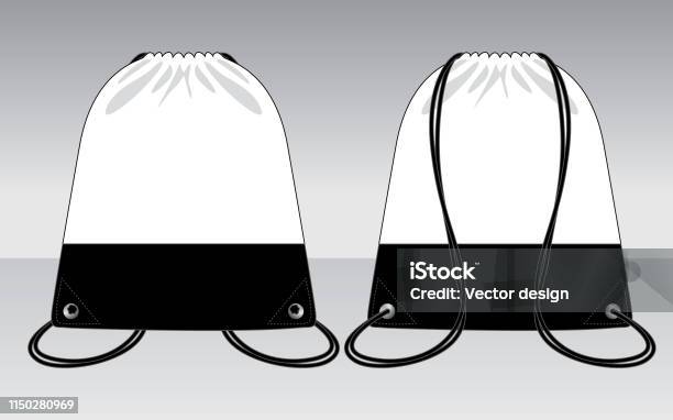 Drawstring Bag Design Vector Stock Illustration - Download Image Now ...