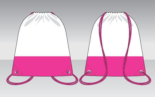 Drawstring Bag Design Vector Stock Illustration - Download Image Now ...