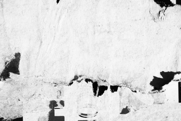 istock Blank white black old ripped torn paper crumpled creased posters grunge textures backdrop backgrounds placard 1150281052
