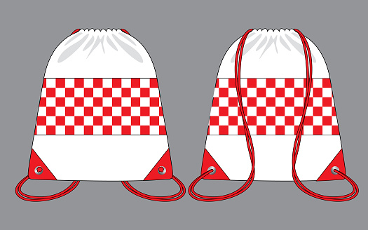 Drawstring Bag Design Vector Stock Illustration - Download Image Now ...