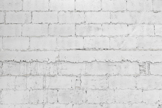 istock closeup of white decay brick wall abstract background wallpaper or web banner with copy space. 1150282302