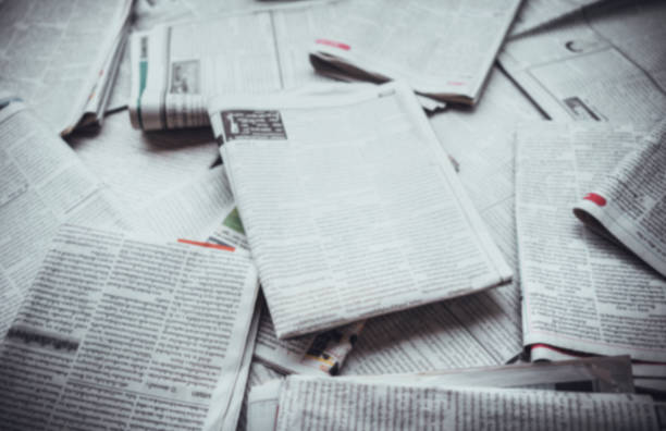 istock Lots of old newspapers. 1150283731