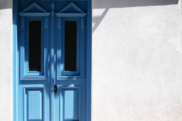 istock Summer Home Blue Door. 1150285983