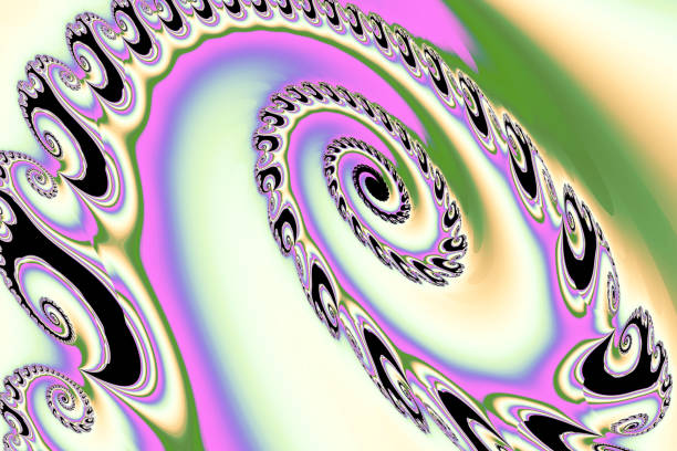 istock Abstract fractal art background in illustration space geometry. 1150287026