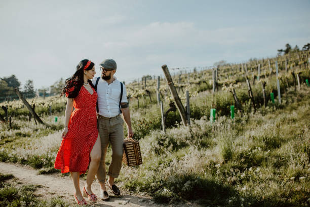 istock Young couple make an outdoor picnic 1150288960