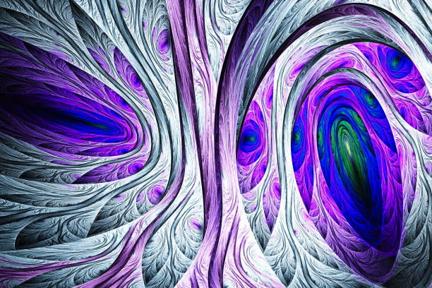 istock Fantasy colorful chaotic fractal texture. 1150290088