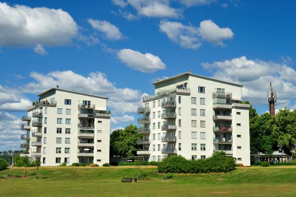 istock Modern apartment buildings 1150291286