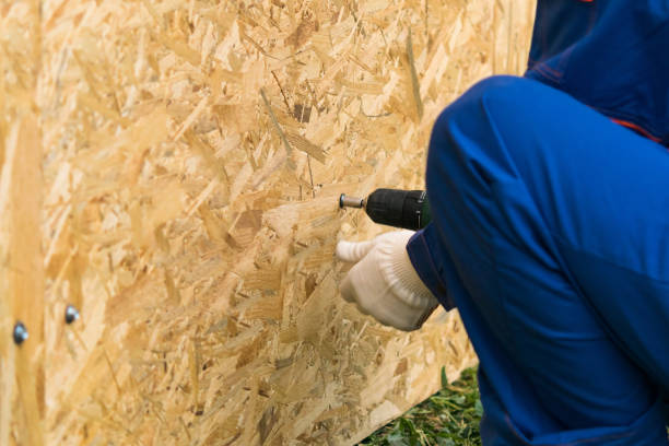 worker's hands screwed a wooden shield with a screwdriver, close-up worker's hands screwed a wooden shield with a screwdriver, close-up work tool nail wood construction stock pictures, royalty-free photos & images