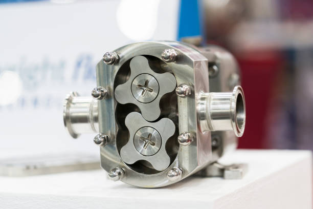 istock pump system for constant flow rate for chemical, liquid, oil, water and solvent. 1150295265
