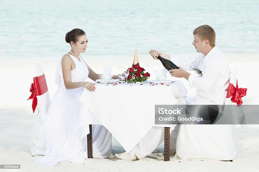 Hochzeit am Strand - Lizenzfrei Küstenlandschaft Stock-Foto