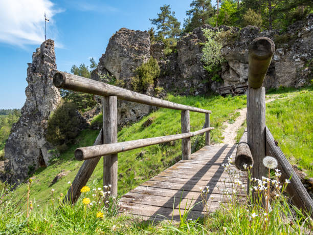 Dolomite rock 'Himmelsstaeuberer' near Neuhaus
