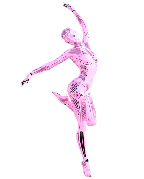 istock Woman robot. Metal droid. Artificial Intelligence. 1150298581