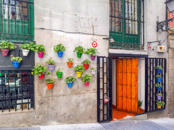 In september 2019, Madrid offered little hidden streets, some of them are really cut with little plants hung on the wall.