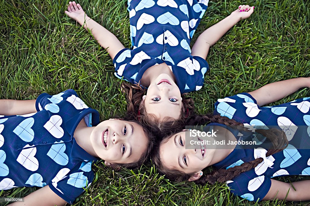 세 자매 genetics - 로열티 프리  땋은 머리 스톡 사진