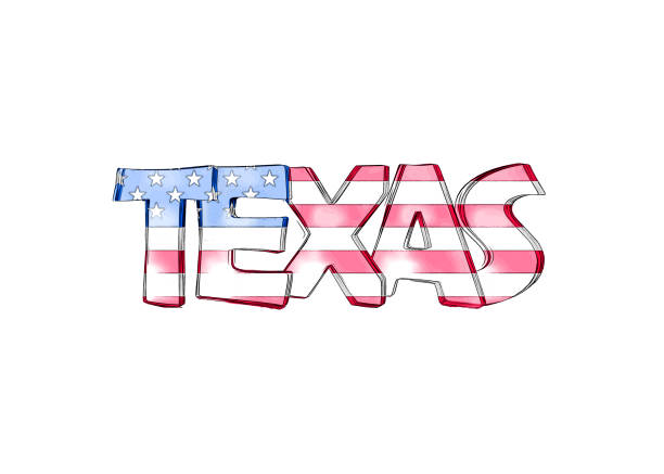istock Texas. Isolated USA state names. 1150303758