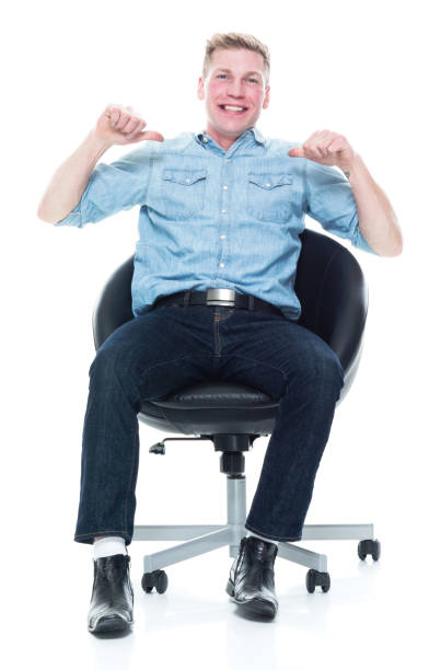 istock Happy man pointing to himself 1150304396