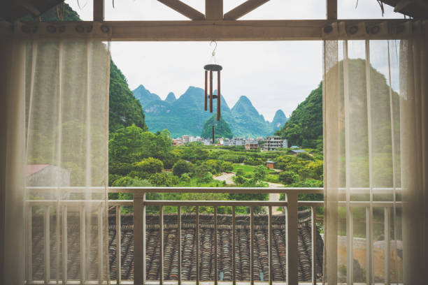 istock Balcony with nature landscape view 1150305926
