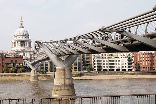 istock St. Paul's Cathedral and Millenium Bridge. London. UK 115030624