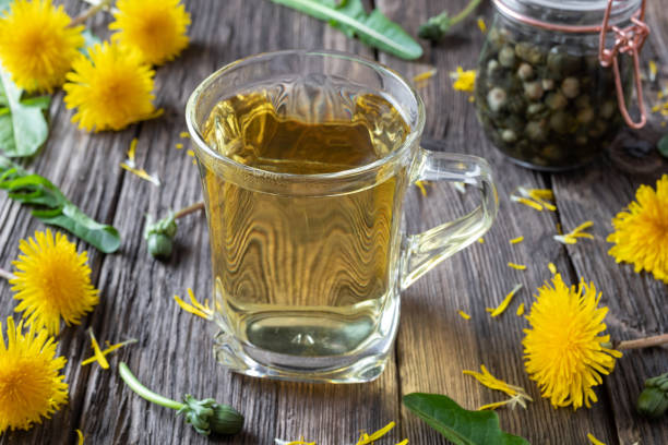 istock A cup of dandelion tea with fresh dandelions 1150309792
